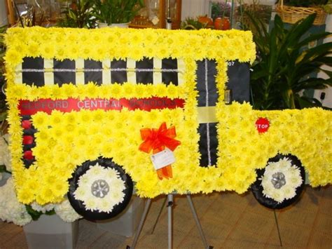 bus flower decoration